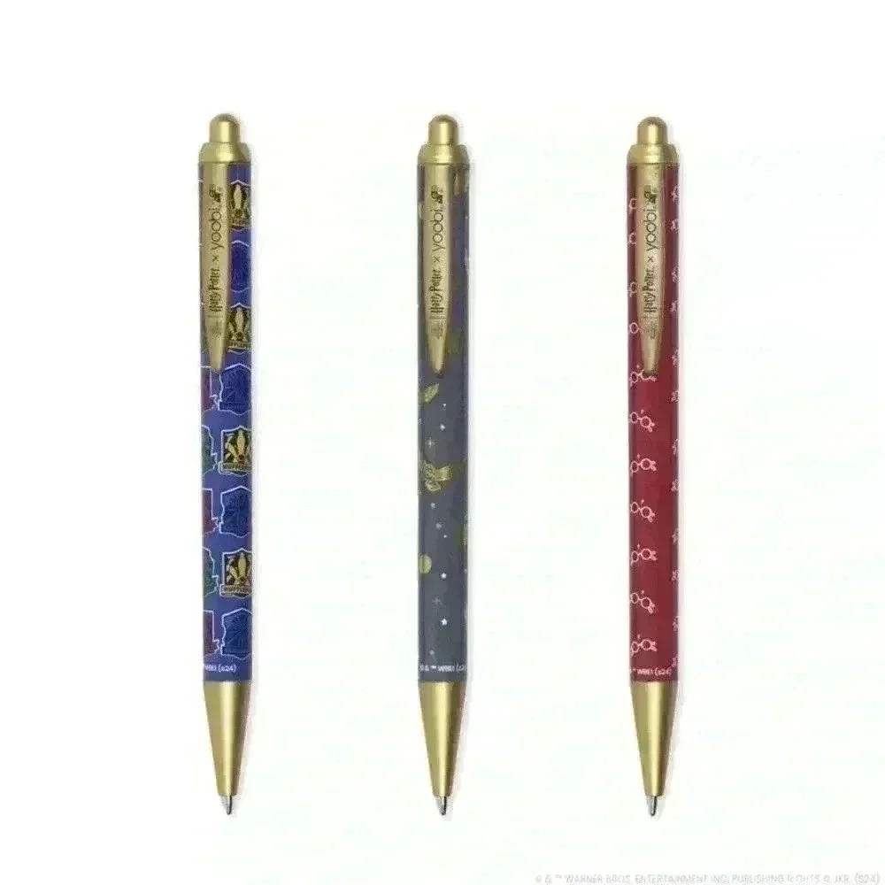Yoobi X Harry Potter 3 pk Ballpoint Pens blank ink New/Sealed